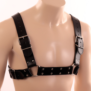 Punk spalline pettorali costumi schiavo <span class=keywords><strong>Sexy</strong></span> Cupless reggiseno Top pettorina Bondage animali donne <span class=keywords><strong>Sexy</strong></span> pelle cintura imbracatura - Product Image 3