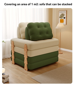 Sofá Cama Moderno Plegable que Ahorra Espacio, Sofá Cama Convertible de 1 Plaza para Oficina y Sala de Estar - Product Image 3