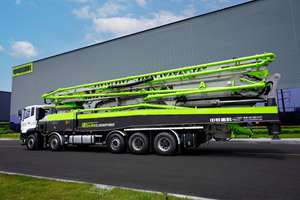 Preiswerter Zoomlion 70m 70X-6RZ Bauvorhaben lkw-montierte mobile Betonpumpe mit Ersatzteilen - Product Image 2