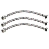 Raccord flexible mâle-femelle SS201 pour lavabo, robinet de toilette, plomberie, tuyau d'alimentation en eau tressé en acier inoxydable