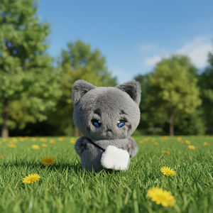 Custom Black <b>Cat</b> <b>Plush</b> Doll 10cm Doll Kpop White <b>Cat</b> <b>Plush</b> Keychain <b>Plush</b> Animal Toys with CE Soft Toys - Product Image 5