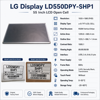 LD550DPY-SHP1 layar Lcd kualitas tinggi 55 inci 1920*1080 FHD Tft layar Lcd Panel Display untuk industri