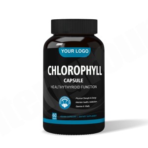 Suplemen herbal natrium tembaga Chlorophyllin OEM kapsul hijau <span class=keywords><strong>chlorophyll</strong></span> - Product Image 1