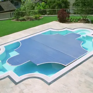 Cubiertas de seguridad para piscina, cubiertas universales de policarbonato duro de operación libre automática