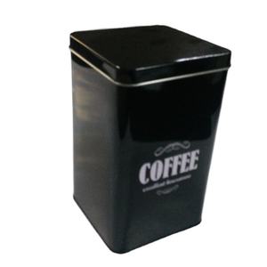 Wholesale Metal Storage Tins Black Gift Tin Box For Coffee