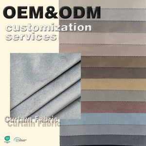 Personnalisation OEM/ODM, vente en gros, tissu <span class=keywords><strong>occultant</strong></span> en velours tissé 100% polyester, imperméable, ignifuge, isolant <span class=keywords><strong>thermique</strong></span> - Product Image 1
