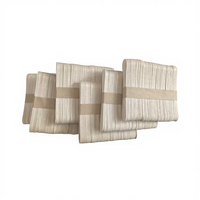 Bâtonnets de crème glacée en bois de bouleau de couleur naturelle, écologiques, jetables, portables, flexibles, avec logo personnalisé imprimé