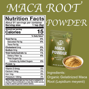 ผงมาคาออร์แกนิกขายดีแบบ OEM/ODM ช่วยเพิ่มพลังงานและปรับสมดุลฮอร์โมน ขนาด 16 ออนซ์ (1 ปอนด์) – สำหรับคนทานมังสวิรัติ ปราศจากกลูเตน ปราศจาก GMO - Product Image 2