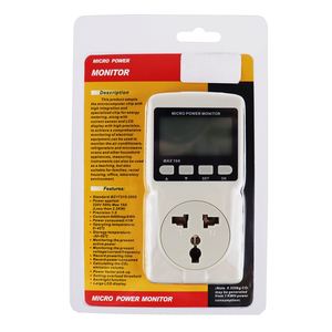 Digital 0.2W-2200W Power Meter Micro Power Monitor with Backlight Plug in Watt Kilowatt Meter Voltage Tester - Product Image 6