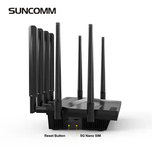 Suncomm se06 roteador doméstico, 4g, 5g, wifi 6, alta velocidade, internet RG520N-GL, ipq5018, 5g, com slot para cartão sim