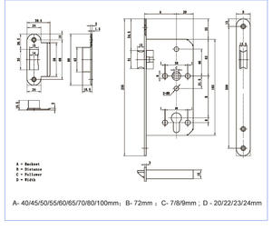 متين من المصنع A72ZS مانع للسرقة نقر ليلي غير مقفل للأزرق والخشب للفنادق-قفل اسطواني ذكي - Product Image 5