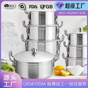 Stainless Steel Soup Pot With Lid 2.1-3L Capacity For Cooking And Steaming - Product Image 5