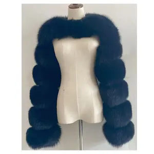 Luxury women fur coat 100% real Fashionable unique high durability fox fur coat women