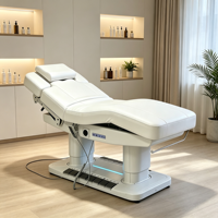 Table de massage électrique 4 moteurs réglable pour soins du visage, SPA, salon, avec commande au pied pour clinique esthétique