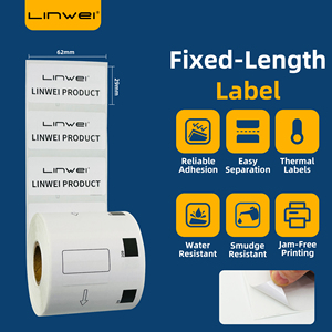 Étiquettes autocollantes en papier thermique compatibles Dk-11209 62x29mm pour imprimante d'étiquettes Brother Ql - Product Image 4