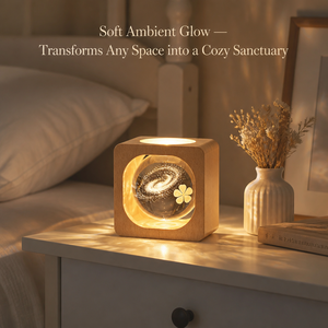 Lampada Notturna Personalizzata con Sfera di Cristallo 3D Incisa al Laser, Base in Legno Luminosa, Regalo di Compleanno, Decorazione, Vendita all'Ingrosso - Product Image 2