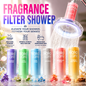 Filtro doccia con vitamina C e fragranza, universale, con carbone attivo, per aumento pressione, montaggio a parete, per uso domestico - Product Image 2