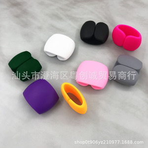 Cable Clip C Shape Soft Rubber Cable Organizer For Headphone Charging Cables Desktop Wire Management 29x2.3cm - Product Image 4