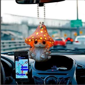 Nuevo Adorno Colgante Creativo de Halloween, Decoración Única de Hongo Espiritual para Espejo Retrovisor de Coche, Fantasma de Dibujos Animados - Product Image 3