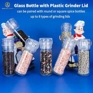 Envases Comerciales de Vidrio para Especias de 60ml/100ml/120ml para Molinillos de Sal Gruesa <span class=keywords><strong>y</strong></span> <span class=keywords><strong>Pimienta</strong></span> <span class=keywords><strong>Negra</strong></span> con Etiquetas Personalizadas - Product Image 3