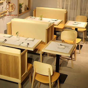 Juego <span class=keywords><strong>de</strong></span> Muebles Modernos <span class=keywords><strong>para</strong></span> Restaurante, Sofá en Forma <span class=keywords><strong>de</strong></span> U <span class=keywords><strong>de</strong></span> Madera, Mesas Rectangulares <span class=keywords><strong>de</strong></span> Madera <span class=keywords><strong>para</strong></span> Cafetería y Sillas <span class=keywords><strong>de</strong></span> Madera a Juego <span class=keywords><strong>para</strong></span> Cafetería - Product Image 1