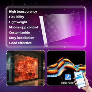 L'Écran LED Souple Transparent P20 le Plus Léger, le Plus Fin et le Plus Facile <span class=keywords><strong>à</strong></span> <span class=keywords><strong>Coller</strong></span> <span class=keywords><strong>sur</strong></span> <span class=keywords><strong>Fenêtre</strong></span> avec Film Auto-adhésif - Product Image 2