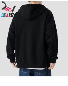 เสื้อฮู้ดซิปหน้า แขนยาว แฟชั่นสำหรับผู้ชาย เสื้อกันหนาวมีฮู้ดสำหรับผู้ชาย ฤดูใบไม้ร่วง ฤดูหนาว - Product Image 6
