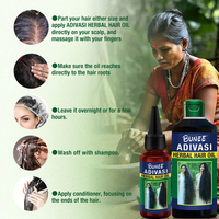 Bunee Adivasi produit de soin des cheveux 100% naturel Adivasi huile de croissance des cheveux africain Anti perte de cheveux traitement huile poussée cheveux