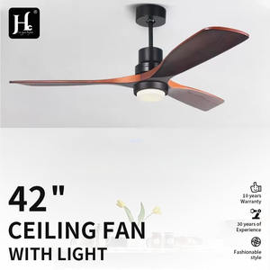 Ventilador de Techo LED de Estilo Moderno Vintage con Control Remoto, Atenuación Interior, Araña Decorativa de Madera, Diseño de Combinación de Colores - Product Image 2