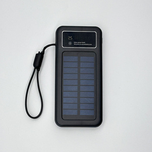 Banco de Energía Solar Portátil con Pantalla Digital, 10000mAh, PD 22.5W, Entrada USB Tipo-C, Linternas Integradas y 3 Cables - Product Image 4