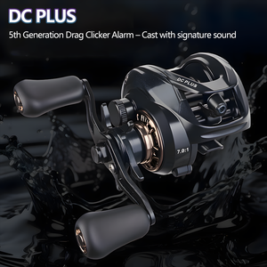 全新升级版 DC PLUS 抛饵渔线轮 7.0:1 5+1BB 双刹车系统 磁力离心式 8kg 拖力星形响片 适用于鲈鱼钓鱼 - Product Image 4