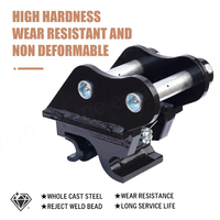 Mini pelle de 1 à 3,5 tonnes, roulement en acier haute résistance, connecteur à changement rapide, attache rapide pour excavatrice, accessoires noirs, 1 an