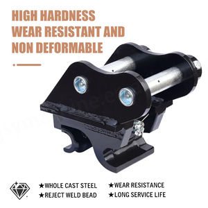 Mini pelle de 1 à 3,5 tonnes, roulement en acier haute résistance, connecteur à changement rapide, attache rapide pour excavatrice, accessoires noirs, 1 an - Product Image 2