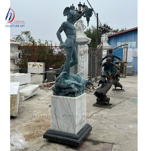 Gran exterior famoso griego romano clásico famoso bronce Perseus estatua con la cabeza de Medusa <span class=keywords><strong>escultura</strong></span> - Product Image 4