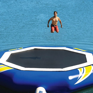 Inflatable Water <b>Trampoline</b> Heavy Duty Floating Lake <b>Trampolines</b> Ocean Pool Jumping Platform for Family Adults - Product Image 2