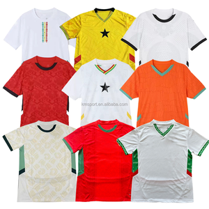 Футбольная форма сборной Марокко 2025: комплекты в ретро-стиле, выездная форма, 100% полиэстер, быстросохнущая, с коротким рукавом, для летнего футбола - Product Image 3