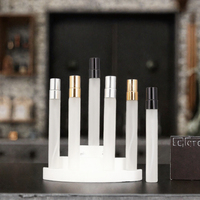 Flacon pulvérisateur en verre transparent durable de 3 ml, 5 ml, 10 ml, anti-fuite, rechargeable, pour parfum et diffuseur à bâtonnets, vente en gros