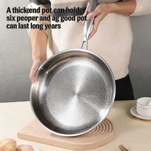 Fornello a Gas antiaderente in lega di titanio di fascia alta tedesco compatibile padella per friggere uso domestico bistecca Non rivestita padella in titanio - Product Image 5