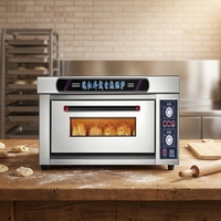 Four de Cuisson Professionnel Compact à Chaudron Unique et 3 Plateaux, Chauffage Infrarouge, pour Hôtels et Restaurants, Fonctionnement Stable