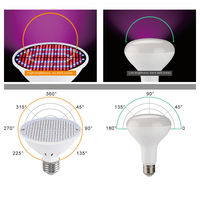 Lampe de culture LED pour plantes, spectre rouge et bleu, haute intensité PPFD, 90 12W 20W 30W, pour la floraison des fleurs