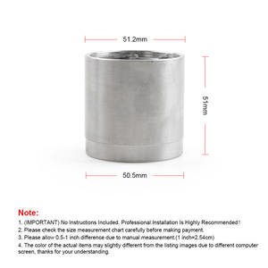 Lot de 4 protections anti-poussière en acier inoxydable de 1,98 pouce pour roues marines, lubrificateur de roulements pour camions de remorquage et remorques - Product Image 2