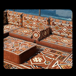 Ultra Comfortable High Density Sponge Arabic <strong>Floor</strong> Sofa Luxury Majlis <strong>Seating</strong> with Ergonomic Design - Product Image 4