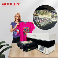 Audley Commercial Grade 600dpi DTG Máquina de impresora Tinta a base de agua ecológica para sudaderas con capucha Ropa Impresora rollo a rollo 1 año
