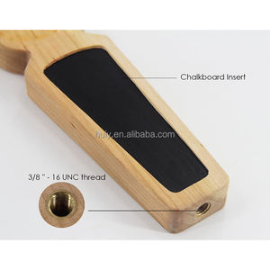 Mango de madera personalizado con pizarra, para cerveza, artesanal - Product Image 3