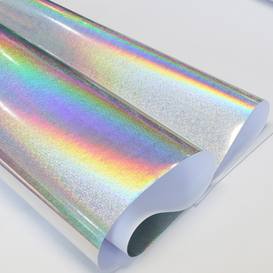 Poster Materials Eco Solvent UV Latex Printable 120 Microns Holographic Dots/Shimmer Silver Printing Self Adhesive <strong>Vinyl</strong> - Product Image 5