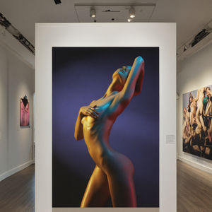 <span class=keywords><strong>Peinture</strong></span> imprimée nue féminine contemporaine Style abstrait moderne avec des sujets de portrait moyen à l'huile - Product Image 2