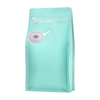 Pochette autoportante personnalisée en PET et PLA avec valve d'air pour emballage de thé, café et aliments