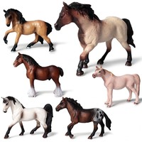 Jouets animaux en plastique, modèle de tigre sauvage, lion, vache, cerf, ours polaire, simulation, ornements d'animaux, jouets pour enfants