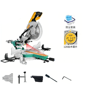 Scie à onglet coulissante double biseau <span class=keywords><strong>LUXTER</strong></span>, nouvelle arrivée, avec laser, moteur 1,8 kW et garantie de 2 ans - Product Image 2