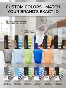 Vasos de Plástico PP Resistentes para Bebidas Frías y Calientes, Aptos para Lavavajillas, Personalizables al por Mayor, 9 oz - Product Image 4